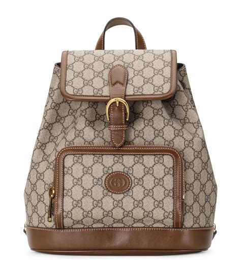 gucci monogram fabric tote|Gucci monogram backpack.